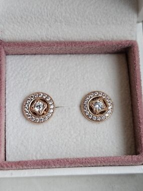 Pandora Vintage Allure Rose Gold Stud Earrings